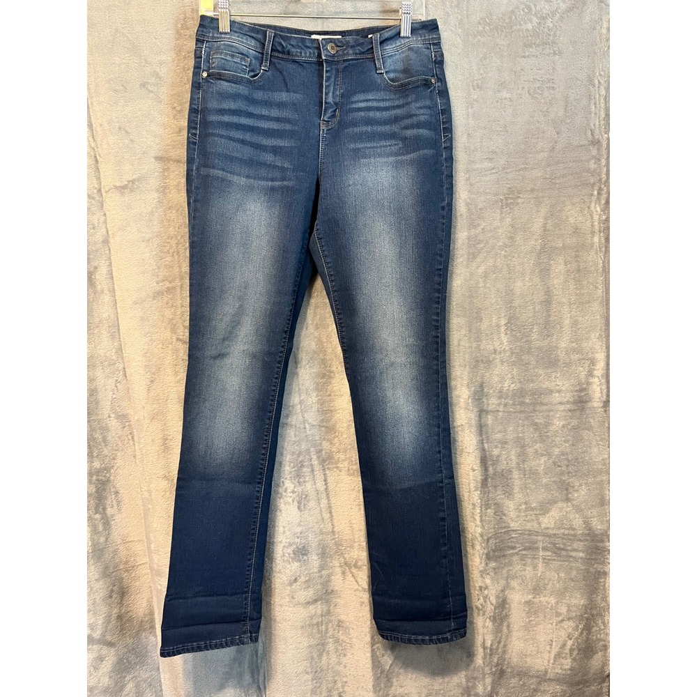 Black Daisy Kate Straight Leg Jeans Junior Size 11/30 Dark‎ Wash Denim